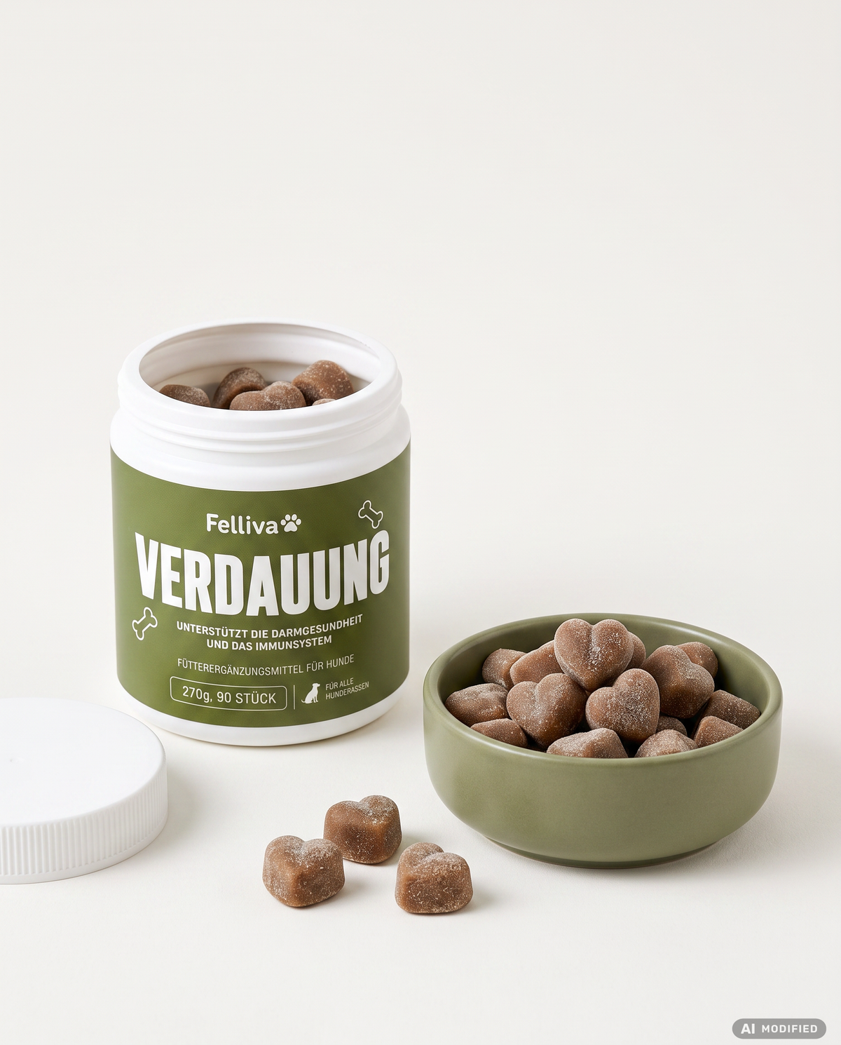 Felliva Verdauung - Soft Chews für Darm & Immunsystem, 270g, 90 Stück